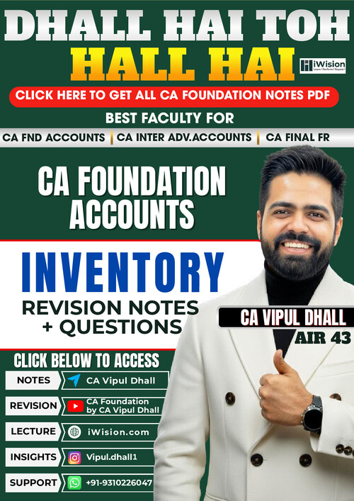 Inventory notes by CA Vipul dhall 