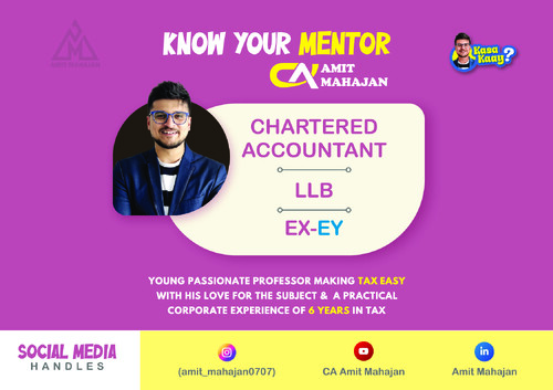 Direct Tax Question Bank by 
CA Amit Mahajan Sir.