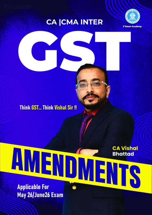 GST Amendments for May 2026 Examinations.


