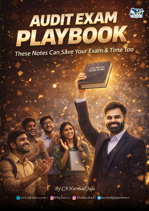 CA Inter Audit Playbook 
By Harshad Jaju
Jan 26 Attempt 