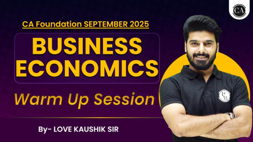 Sums with detailed solution 
Business Economics 
By Kaushik sir