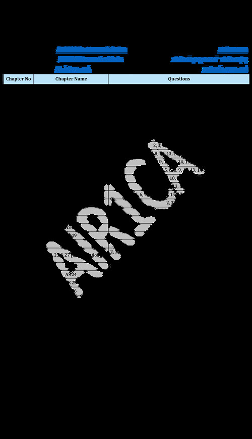 Advance Accounting 
Important Questions List 
By HP Agarwal Sir 
Air 1 CA Institute 