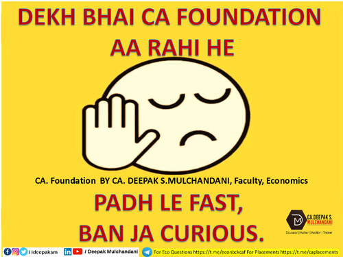 CA FOUNDATION BUSINESS ECONOMICS 
