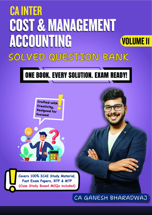Costing 
Latest Solved Question Bank 
For May/Sep 26 &Jan 27 
By CA Ganesh Bharadwaj 