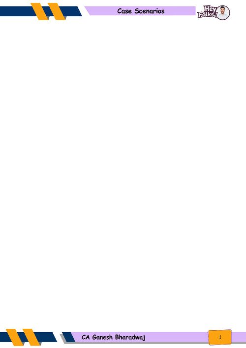 Costing 
Latest Case Scenarios 
By CA Ganesh Bharadwaj 