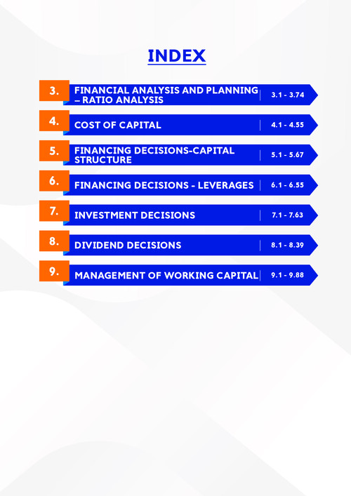 Financial Management question practice 
Includes questions from module, MTP, RTP,PYQ 
By CA Rahul Panchal 