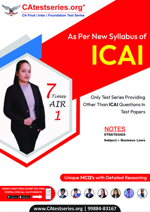 Based on icai new syllabus CA foundation. Business law 