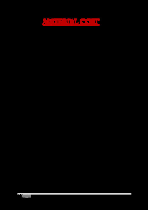 COST ACCOUNTING - MATERIAL COST Notes