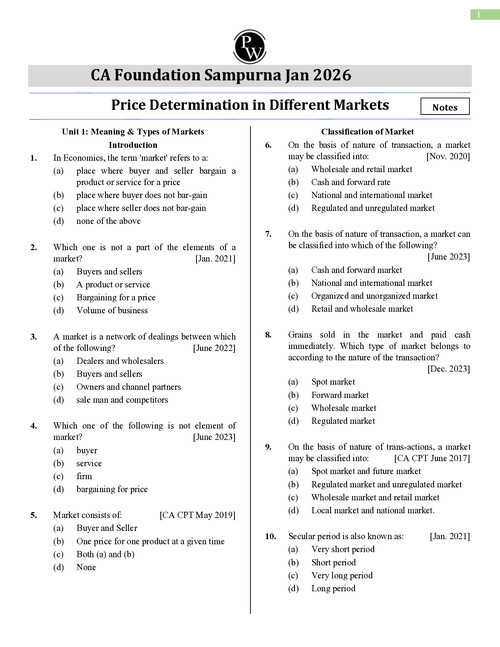 PYQ QUESTIONS

CHAPTER:PRICE  DETERMINATION IN DIFFERENT MARKETS 

LOVE SIR (PW)
