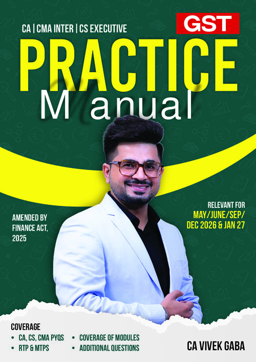 GST 
LATEST QUESTION BANK 
BY CA VIVEK GABA
FOR MAY SEP 26 JAN 27 