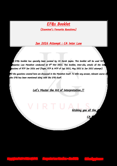 Examiner favourite question of corporate law for practice question 