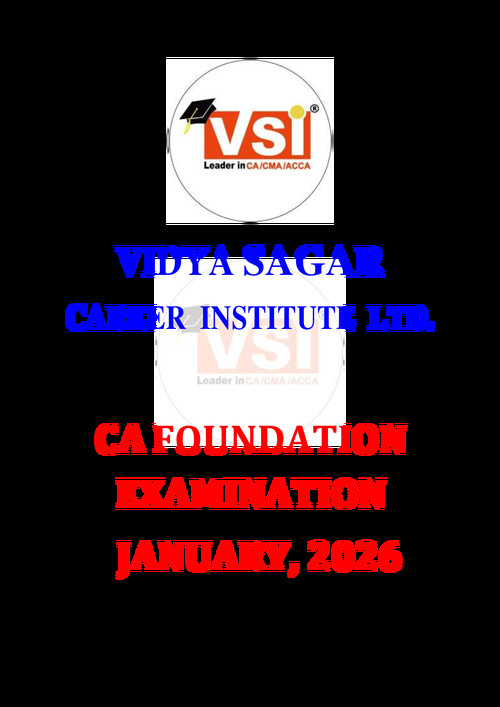 CA foundation economics jan26 paper MCQs