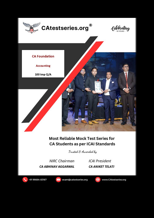 CA TEST SERIES | 100 IMPs of Accounts 