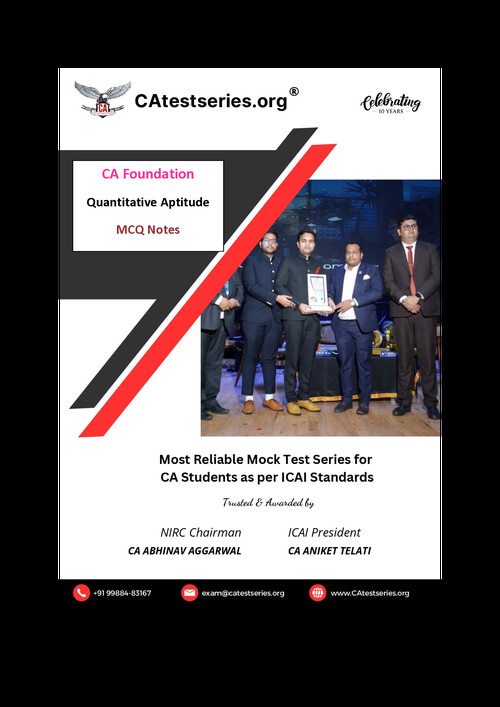 CA TEST SERIES |  100 IMPs of QA 