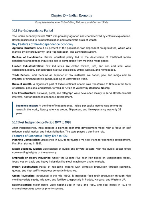 Eco- ch.10  Summary note by prof.mansi hinduza