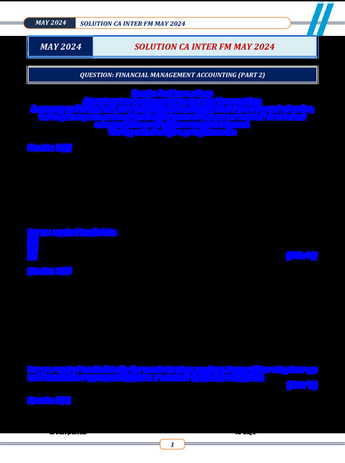 FM all new course pyq from May 24.