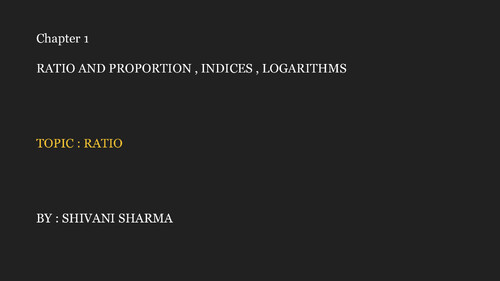 Ratio , Proportion, indices & log All concept  + Most imp MCQS  
Relevant for may attempt and onwards 

●KISI KO PW KE LEC  FREE OF COST CHAHIYE  ??
☆DM ME ON TG - @DpandeyRrrrr