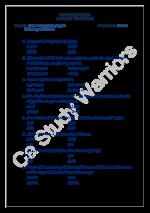 Quantitative Aptitude Mock Test paper -3
100 Marks paper 