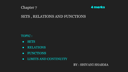 Sets relatiions & funny all concept  + Most imp MCQS || Relevant for may attempt and onwards 

●KISI KO PW KE LEC  FREE OF COST CHAHIYE  ??
☆DM ME ON TG - @DpandeyRrrrr