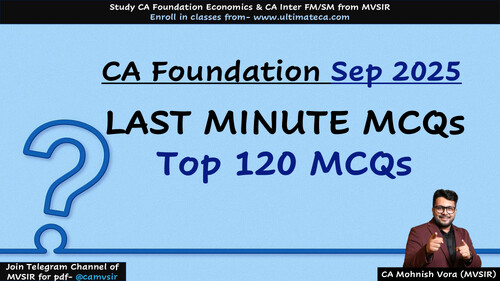 Last minute McQ mvsir economics 