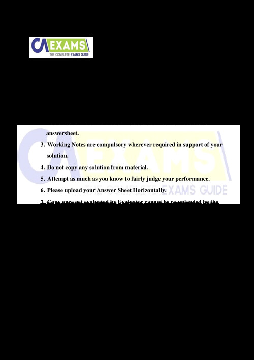 Quantitative Aptitude Mock Test paper -3 
100 Marks Paper 