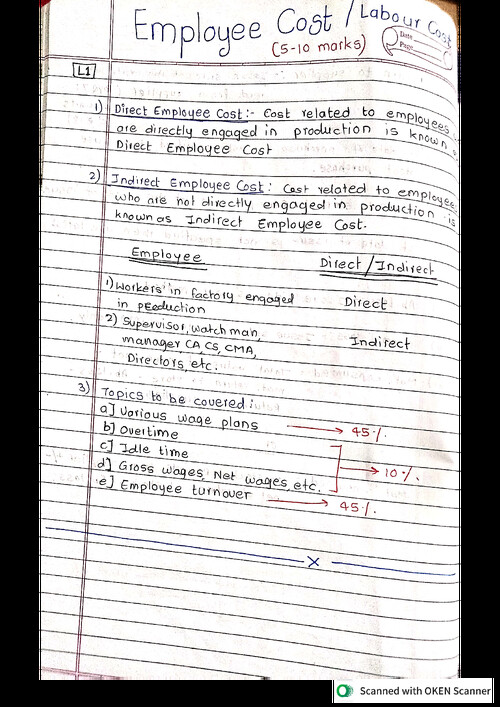 Handwritten notes..Namit Arora sir