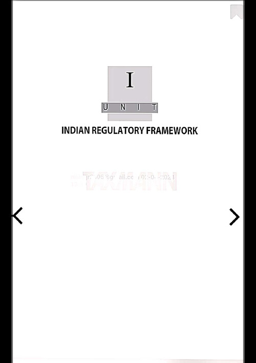 INDIAN REGULATORY FRAMEWORK  important questions with answers 

●KISI KO PW KE LEC  FREE OF COST CHAHIYE  ??
☆DM ME ON TG - @DpandeyRrrrr