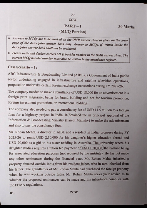 May 26 law question paper 