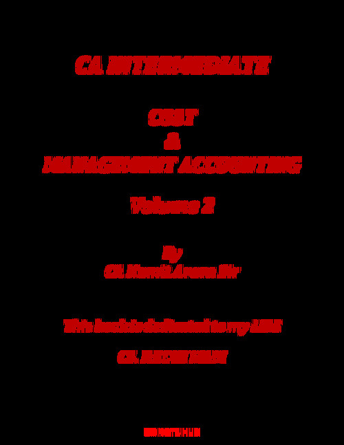 Namit arora sir costing question bank volume 2