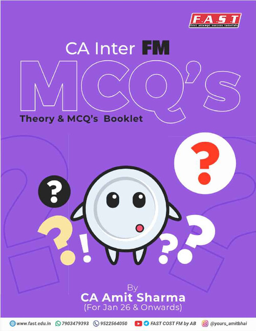CA Inter FM theory & mcq booklet 