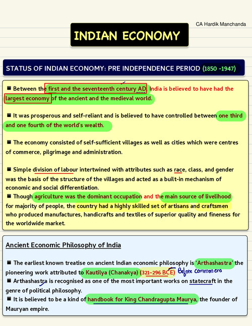 HARDIK sir notes 
Chapter 10
Indian economy 
Business economics 
Macro economics 