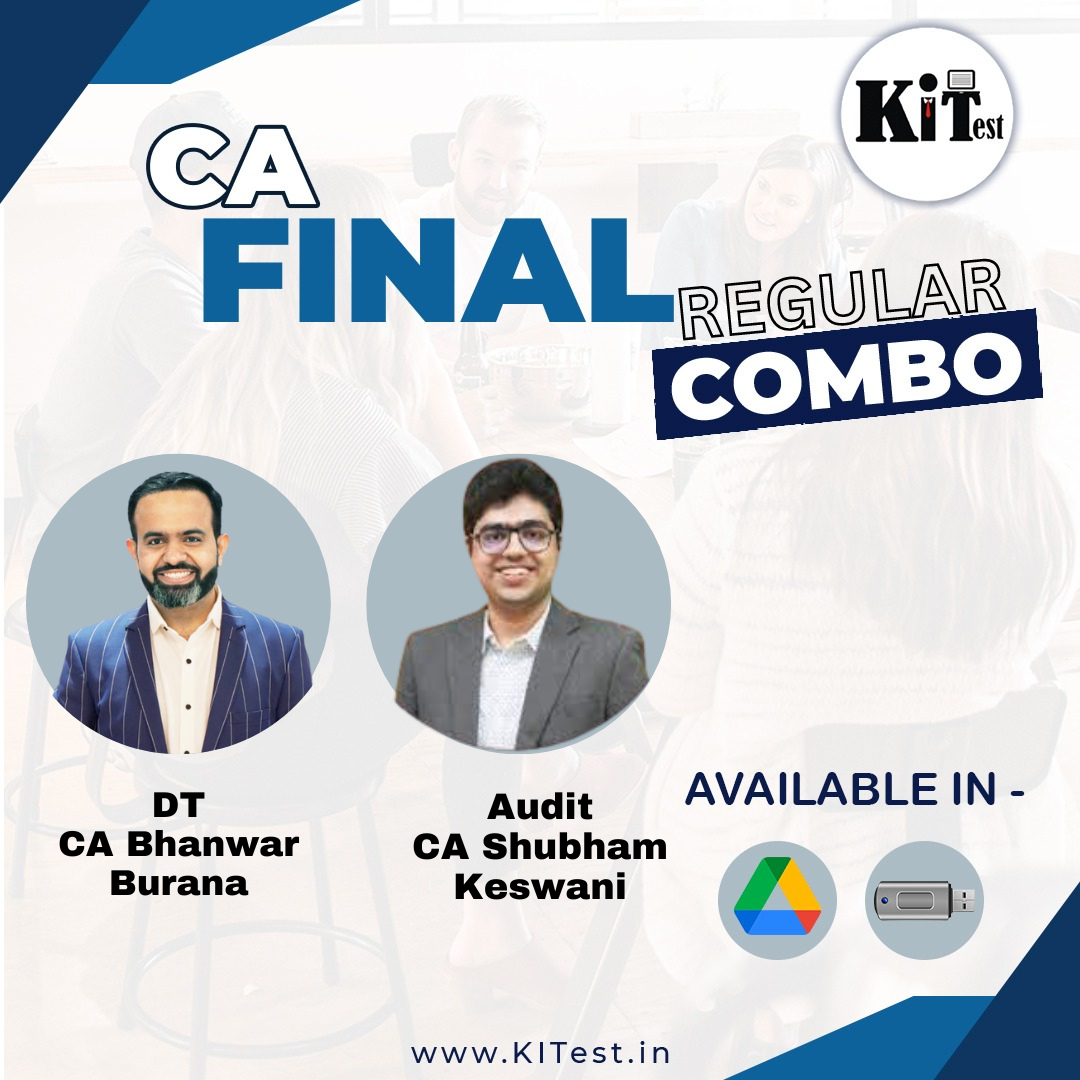 CA Inter Direct Tax,Auditing And Ethics (Regular Batch) For May/ Nov 2024 By CA Bhanwar Borana ,CA Shubham Keswani