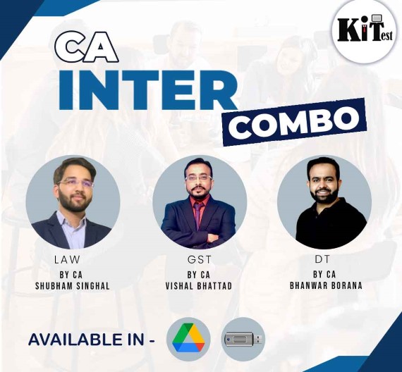 CA Inter Group1 Combo Law, DT and IDT Regular Batch by CA Shubham Singhal, CA Bhanwar Borana and CA Vishal Bhattad