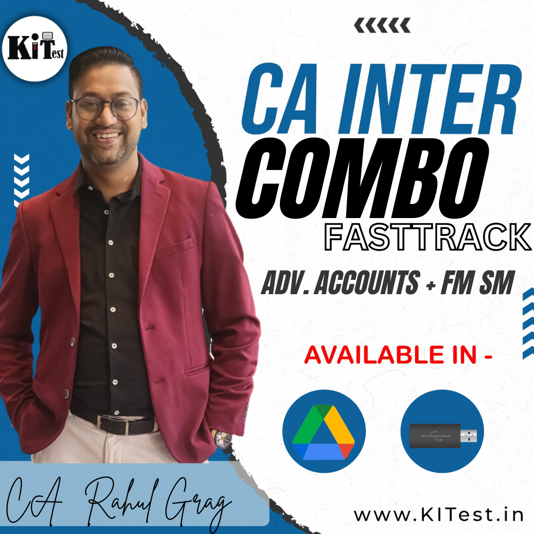 CA Inter Combo (Advanced Accounts and FM SM) Fasttrack Batch CA Rahul Garg