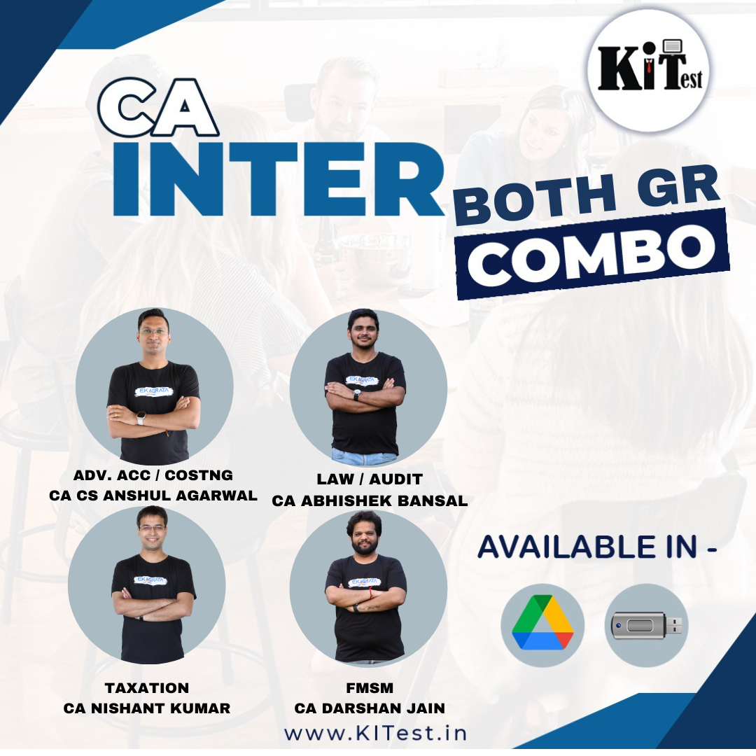 CA Inter Both Group New Syllabus Combo Batch By CA CS Anshul Agrawal, CA Abhishek Bansal, CA Nishant Kumar, CA Darshan Jain