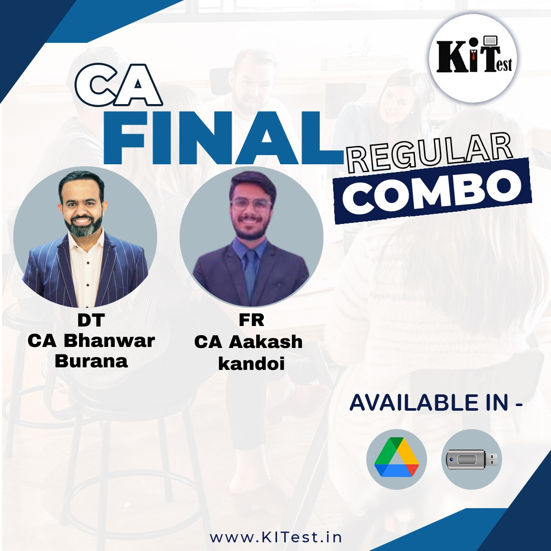 CA Final FR and Direct Tax Regular Batch New Syllabus By CA Aakash Kandoi CA Bhanwar Borana