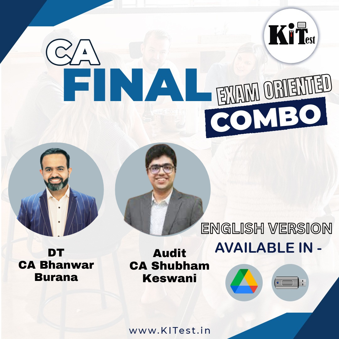 CA Final New Syllabus DT Fastrack Exam Oriented Audit Exam Oriented Full English By CA Bhanwar Borana , CA Shubham Keswani