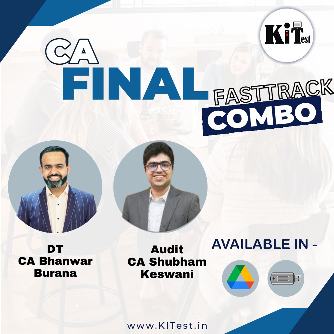 CA Final DT Fastrack Exam Oriented Audit Regular Batch By CA Bhanwar Borana , CA Shubham Keswani