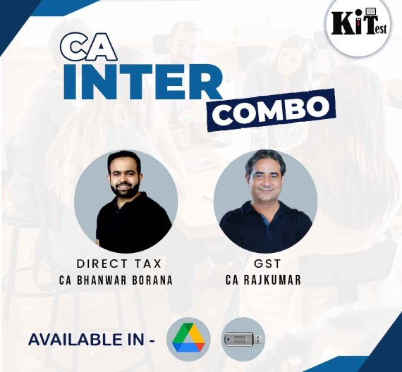 CA Inter Direct Tax and GST Regular Batch Combo By CA Bhanwar Borana (BB Sir) and CA Rajkumar