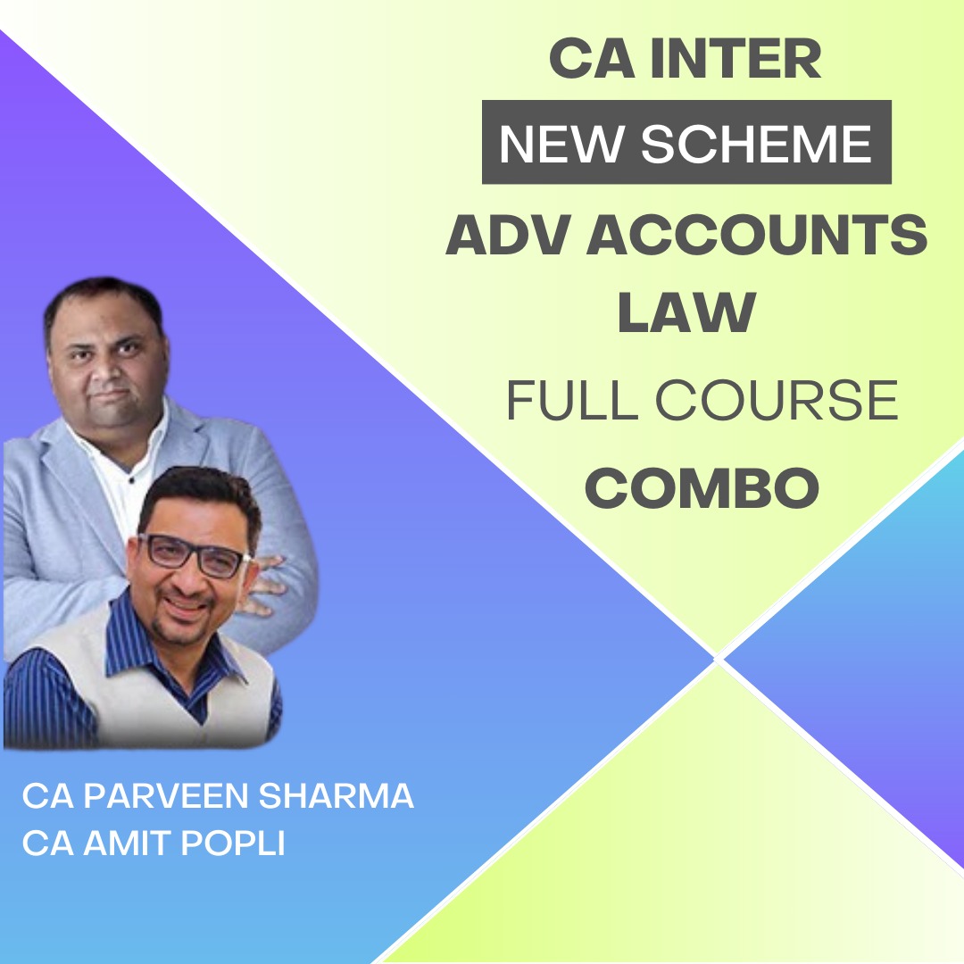 CA Inter Advanced Accounts and Law Full Course Combo By CA Parveen Sharma and CA Amit Popli