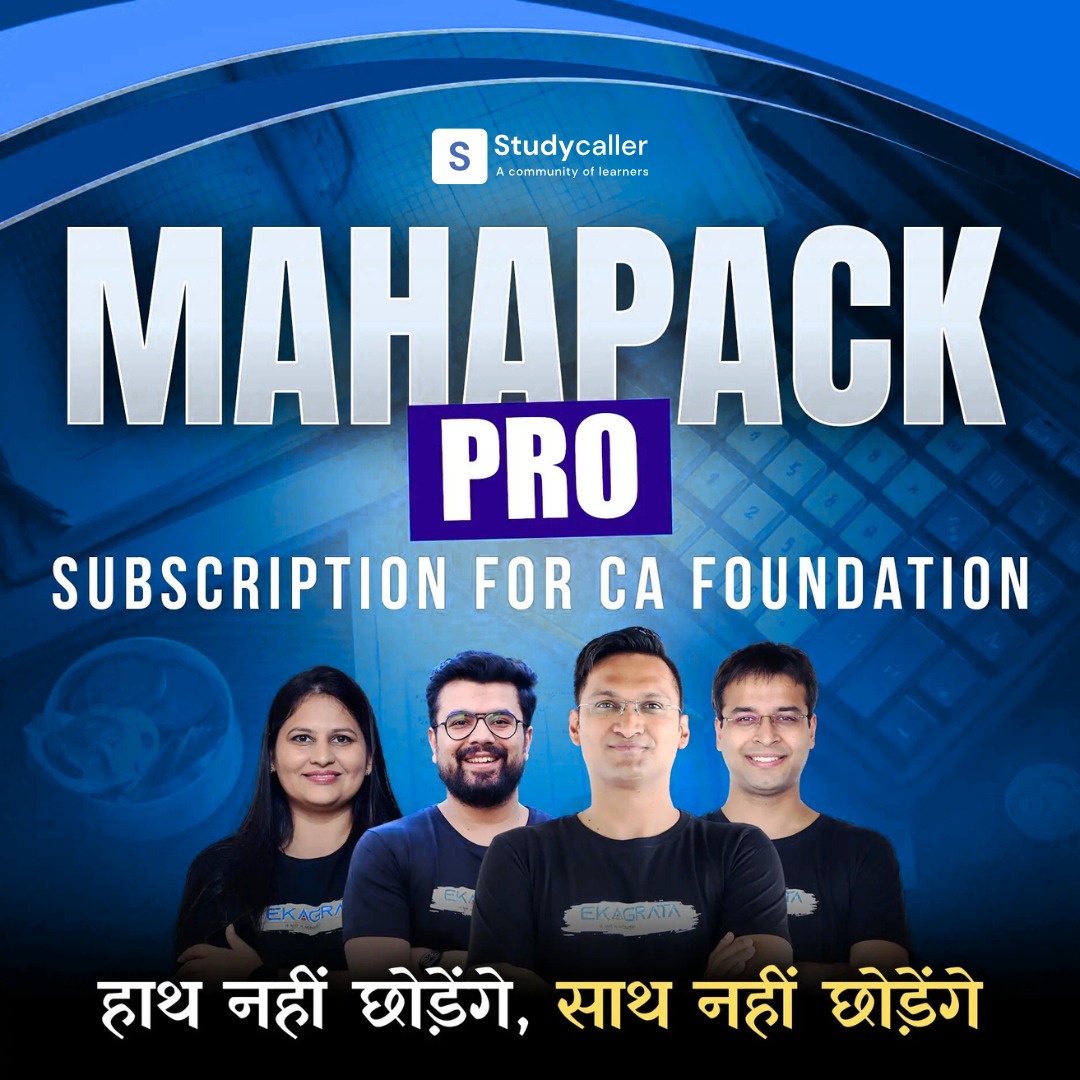 MAHAPACK PRO for CA Foundation | Online Live Classes All Subjects New Syllabus Ekagrata Classes