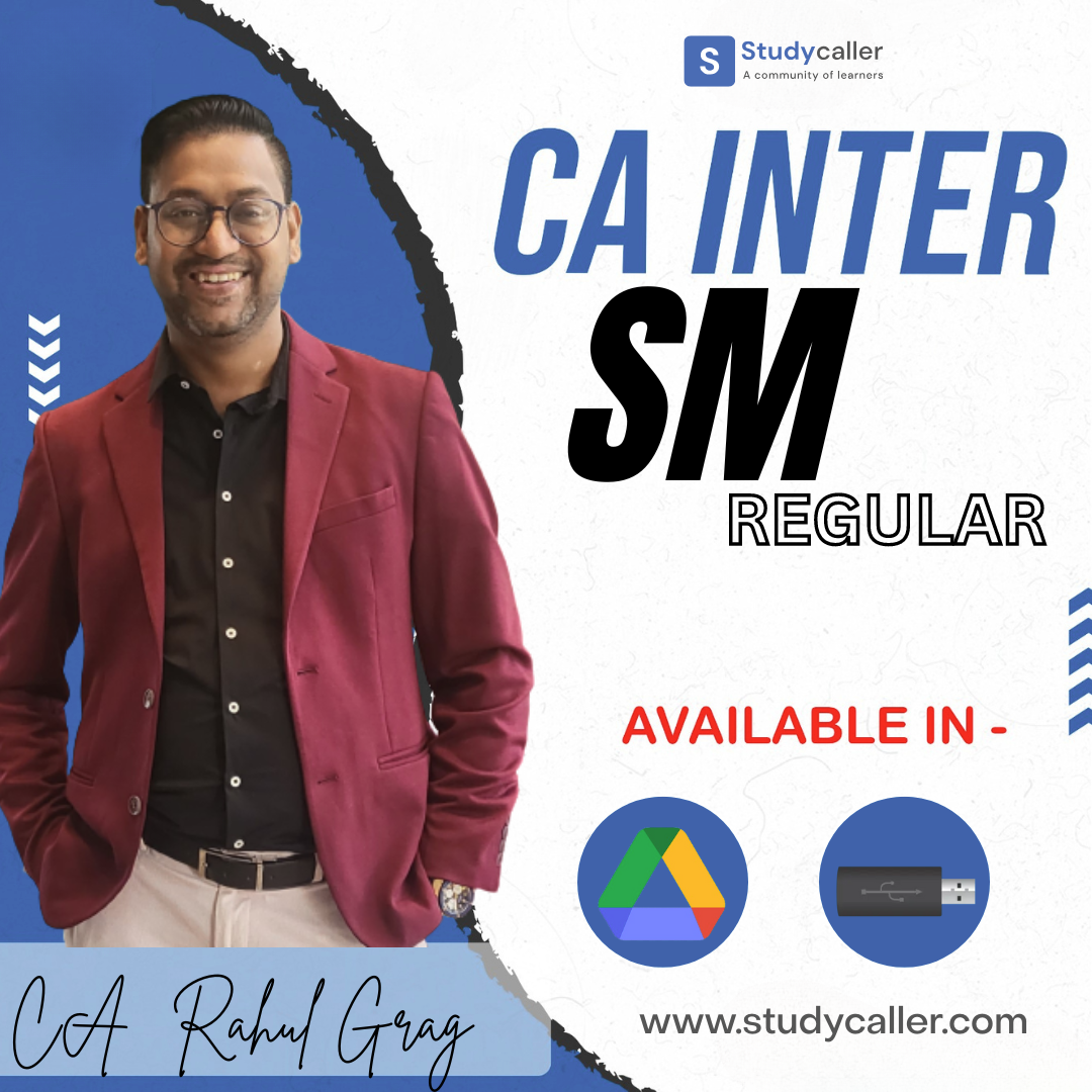 CA Inter SM New Syllabus Regular Batch CA Rahul Garg