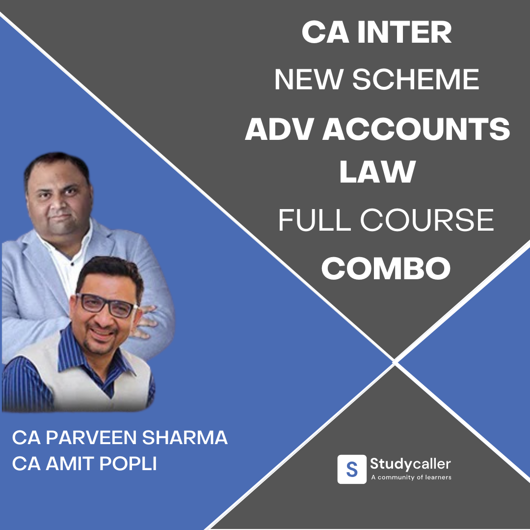 CA Inter Advanced Accounts and Law Full Course Combo By CA Parveen Sharma and CA Amit Popli