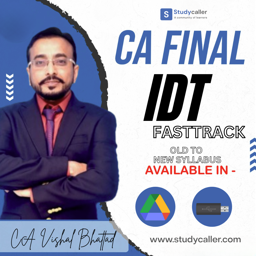 CA Final Indirect Tax FastTrack Booster Batch by CA Vishal Bhattad