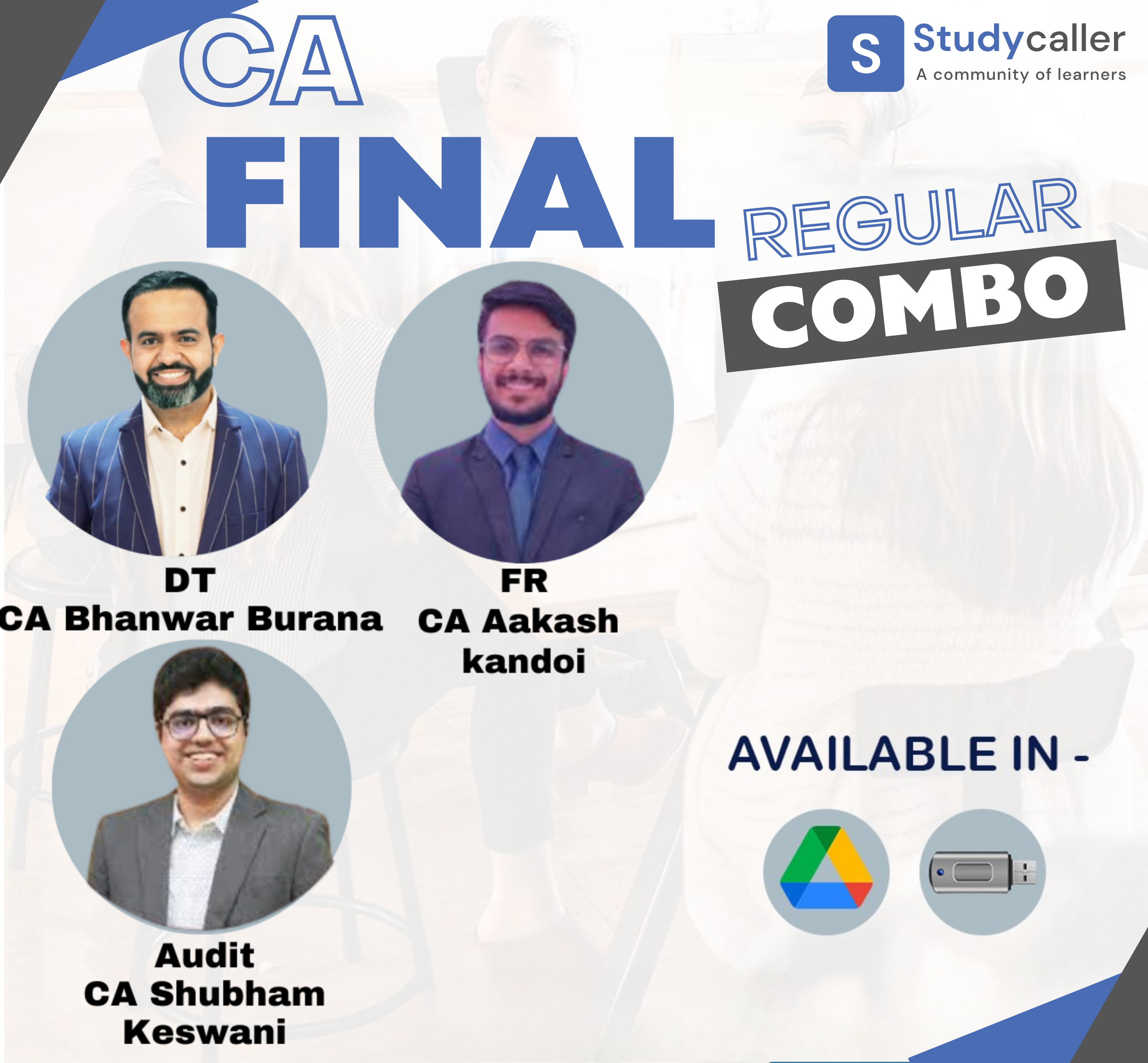 CA Final DT and FR and Audit Regular Batch By CA Bhanwar Borana CA Aakash kandoi CA Shubham Keswani