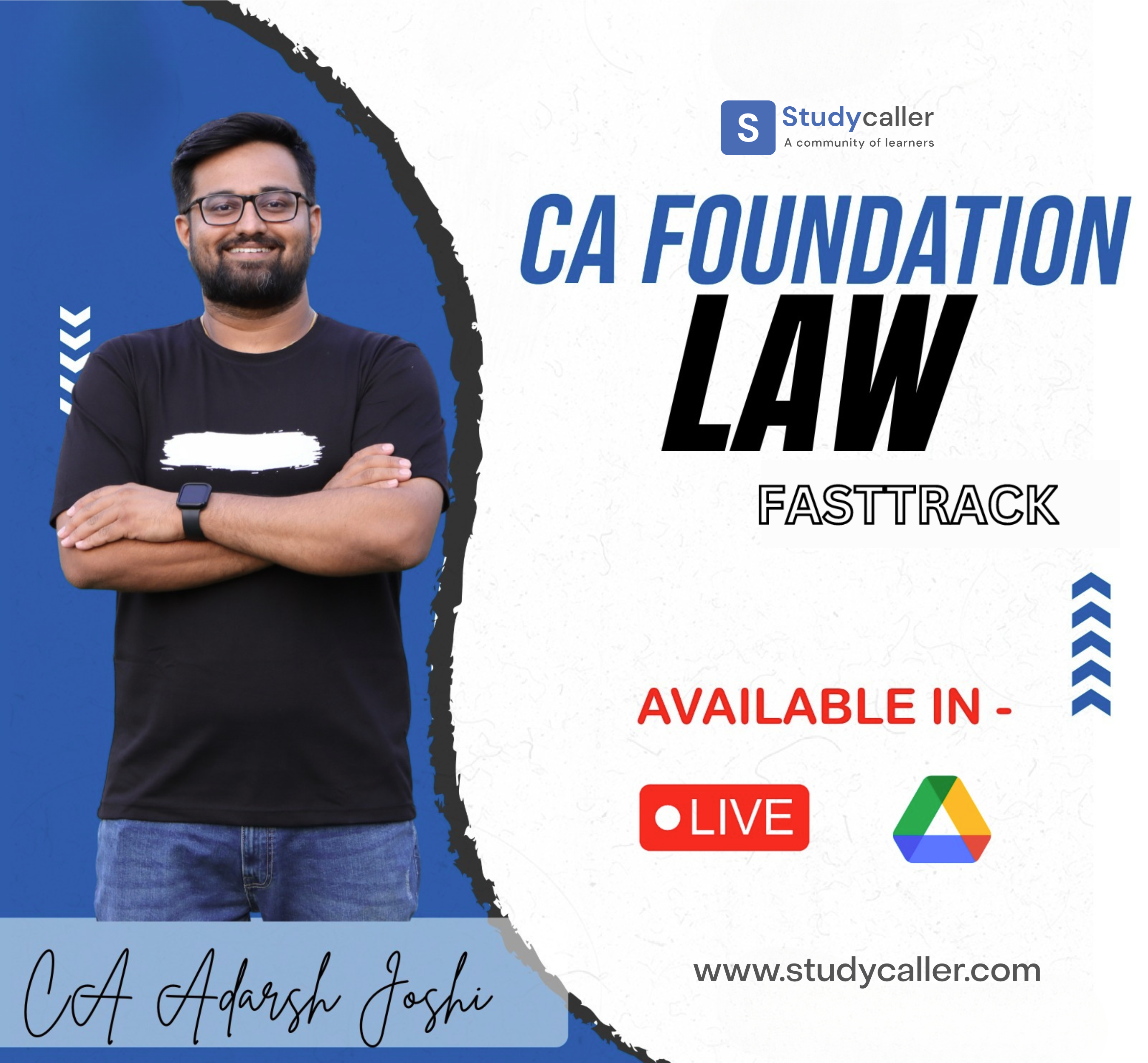 CA Foundation Law New Syllabus Fastrack Live Batch By CA Adarsh Joshi