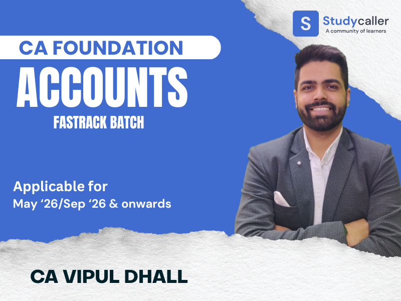 CA Foundation Accounts Fast-Track Classes by Studycaller May 26